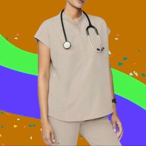 FIGS Rafaela Scrub Top Boulder Small NWT